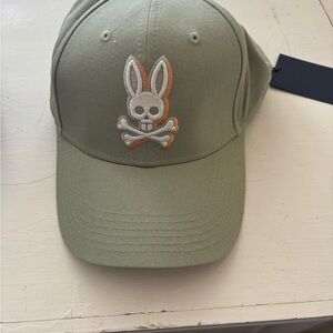 Psycho Bunny Sage Green Logo Baseball Cap